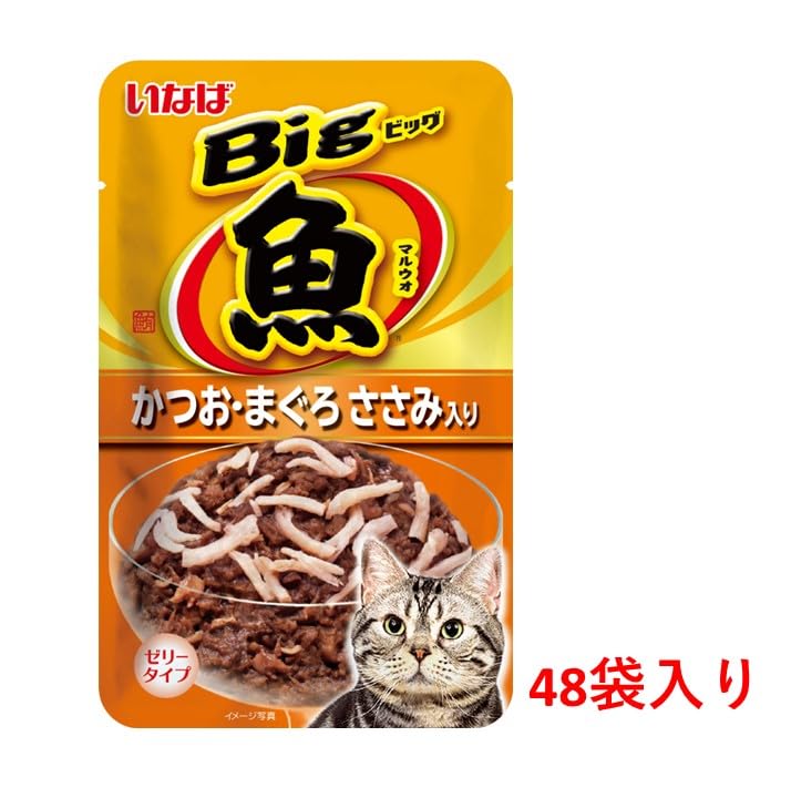 いなば Bigマルウオ かつお・まぐろ かつお節入り 80g ×48個（２ケース マルウオ Big かつお・まぐろ かつお節入り | 商品情報